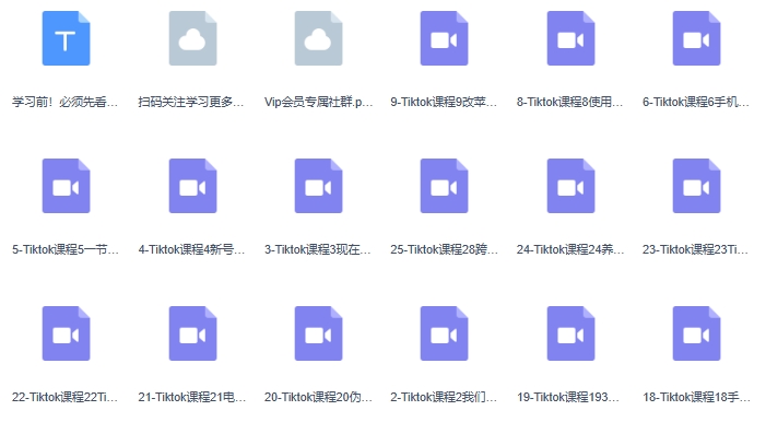 Tiktok实操训练营：新手0-1从注册到开店变现运营教学（25节课）-第2张