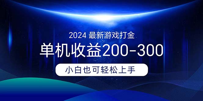 2024全新游戏打金单机版盈利200-300-优知网