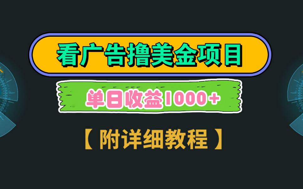 Google看广告撸美金，3分钟到账2.5美元 单次拉新5美金，多号操作，日入1千+-优知网